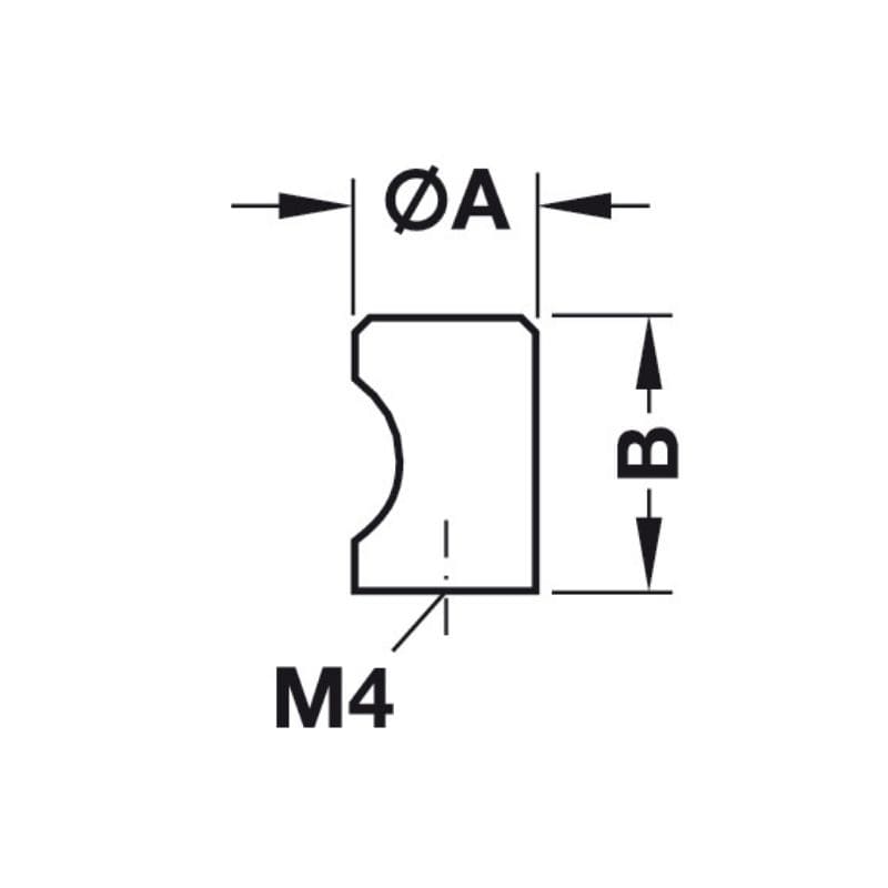 Tay nắm tủ quả đấm Hafele 135.93.902 (mạ màu bạc)